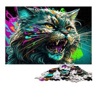 1000 Pieces Puzzles for Adults Fantasy Cat Puzzles for Adults Brain Teaser Game for Teenagers, Perfect 50x75CM/19.68x29.52inch