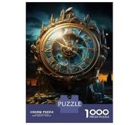 1000 Pieces Puzzles for Adults Fantasy Clockwork Sculpture Jigsaw for Adults Family Games Difficult Challenge Unique Gifts for Birthday And Christmas 52x38cm/1000pcs