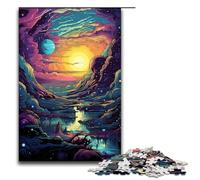 1000 Pieces Puzzles for Adults Fantasy Colorful Planet Wooden Jigsaw for Adults And Kids Stress Relief Tool 1000 PCS(75x50cm)