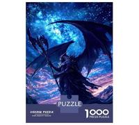 1000 Pieces Puzzles for Adults Fantasy Dark Fallen Angel Teenager Puzzles Brain Teaser Game Home Decoration for Is Ideal As A Gift 38x26cm/1000pcs