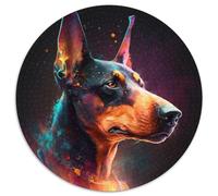 1000 Pieces Puzzles for Adults Fantasy Doberman Pinscher Puzzles for Adults Brain Teaser Game for Teenagers, Perfect 67.5x67.5cm
