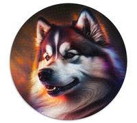 1000 Pieces Puzzles for Adults Fantasy Dog 1000 Piece Round Jigsaw Puzzle Ideal And Home Decor 67.5x67.5cm
