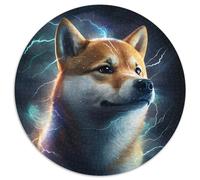 1000 Pieces Puzzles for Adults Fantasy Dog 1000 Pieces Round Puzzles for Adults for Teenager & Families, Perfect DIY Decor & Brain-Teasing Challenge 67.5x67.5cm