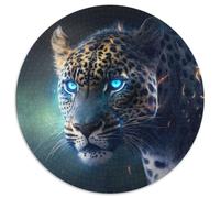 1000 Pieces Puzzles for Adults Fantasy Leopard 1000 Pieces Round Puzzles for Adults for Teenager & Families, Perfect DIY Decor & Brain-Teasing Challenge 67.5x67.5cm