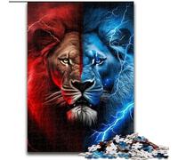 1000 Pieces Puzzles for Adults Fantasy Lion cardboard Jigsaw Puzzles size 26x38cm Perfect for Family Fun on Christmas, Thanksgiving, Birthdays & Easter