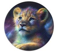 1000 Pieces Puzzles for Adults Fantasy Lion Round Puzzles 1000 Pieces for Adults Brain Teaser & Home Decor, Perfect 67.5x67.5cm