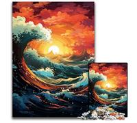 1000 Pieces Puzzles for Adults Fantasy Sunset Scenery Impossible Jigsaw Puzzles for Adults Family Interactive Game, Craft Gift with Colorful Artwork 1000 PCS(75x50cm)