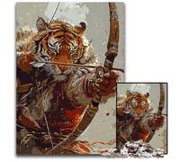 1000 Pieces Puzzles for Adults Fantasy Tiger Hunting Puzzles for Adults for TeenagersTeens Ideal BirthdayHoliday Gift 1000 PCS(38x26cm)
