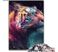 1000 Pieces Puzzles for Adults Fantasy Tiger Jigsaw Puzzles size 50x75cm for Teenagers & Teens, Ideal Birthday