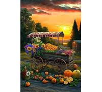1000 Pieces Puzzles for Adults - Farm Fruit Stand Wooden Puzzles Educational Fun Intellectual Jigsaw,Game Decompression Toys for Kids