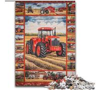 1000 Pieces Puzzles for Adults Farm Implement Tractor Challenging Puzzles Artwork Decor Intelligence Toy for Family Indoor Games (Size 50x75cm)