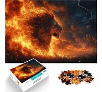 1000 Pieces Puzzles for Adults Fiery Lion King Help the brain exercise addictive toys to cultivate patience Perfect decoration 50x70cm