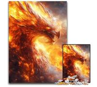 1000 Pieces Puzzles for Adults Fiery PhoenixPuzzles for Adults for TeenagersTeens Ideal BirthdayHoliday Gift 1000 PCS(75x50cm)