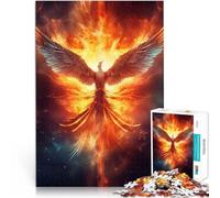 1000 Pieces Puzzles for Adults Fire Flames Phoenix Bird Lernspiele Heimdekoration Künstlersammlung, Bildende Kunst75x50cm