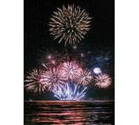 1000 Pieces Puzzles for Adults - Fireworks New Year Holidays Puzzle Challenging Educational Toys Puzzles Reduced Pressure Gift