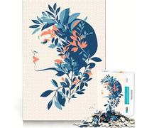 1000 Pieces Puzzles for Adults Floral Woman Abstract Minimalist Art Smooth Joint Fun Brain Skill Play Casual Game Time Birthday Fun Play (38x52cm)