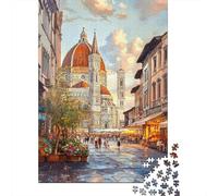 1000 Pieces Puzzles for Adults Florence Cathedral Painting-3 Puzzles for Adults Hands-on Game But Fun And Humorous Parent-child Interaction 52x38cm/1000pcs