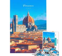 1000 Pieces Puzzles for Adults Florence Relaxing Games for Educational Game Challenge Toy Secret Santa Gifts Analysis And Logic (size 38x52cm)
