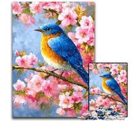 1000 Pieces Puzzles for Adults Flowers Sparrow Puzzle Learning Educational Toys,is Ideal As Gifts for The Whole Family for Ages 14+ 50X75CM