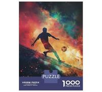 1000 Pieces Puzzles for Adults Football Galaxy Silhouette Jigsaw Puzzle Family Games Difficult Hard Unique Gifts for Birthday And Christmas 38x26cm/1000pcs