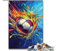 1000 Pieces Puzzles for Adults Football Oil Painting Jigsaw for Teenagers, Couples, And Friends for Birthdays, Christmas 50X75CM