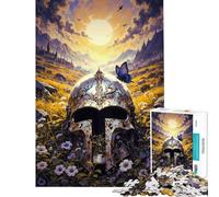 1000 Pieces Puzzles for Adults Forgotten Glory︰ Silver Sentinel Amid Wildflowers Jigsaw for Adults Toy Wall Decor But Fun And Humorous Birthday And Unique Gifts (Size 50x75cm)