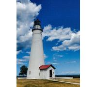 1000 Pieces Puzzles for Adults - Fort Gratiot Lighthouse Suitable for Those Who Like Fun Educational Toys Decompressing Intellectual Puzzles Gift for Easter Hallowen Christmas Birthday
