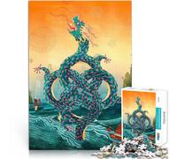 1000 Pieces Puzzles for Adults Four Seas Dragon Stressabbau Schwierige Herausforderung Die Liebe zwischen Paaren stärken52x38cm