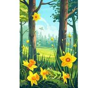 1000 Pieces Puzzles for Adults - Frog In The Forest Funny Inspirational Wooden Jigsaw Puzzles for Family Activities Games