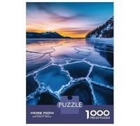 1000 Pieces Puzzles for Adults Frozen Lake Sunset Adult Puzzles Brain Teaser Game Enhance Memory Unique Gifts for Birthday And Christmas 38x26cm/1000pcs