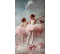 1000 Pieces Puzzles for Adults - Fun Girl Ballerina Dancing Funny Inspirational Wooden Jigsaw Puzzles for Family Activities Games