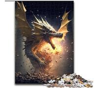 1000 Pieces Puzzles for Adults Fury Dragon II Jigsaw Made of Wood,Family Interaction & Brain Challenge, Family Activity Challenge 1000pcs(50x75cm)
