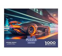 1000 Pieces Puzzles for Adults Futuristic Supersport Car Creative Square Jigsaw Puzzles for Adults, Wooden Puzzles Home Decoration Jigsaw Puzzles 1000pcs (75x50cm)