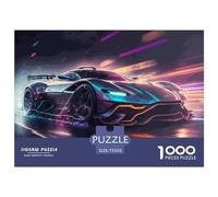 1000 Pieces Puzzles for Adults Futuristic Supersport Car Square Puzzle for Adults & Wooden Puzzles Home Decor 1000pcs (75x50cm)