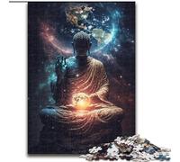 1000 Pieces Puzzles for Adults Galaxy Art Buddha Puzzle Challenging Brain Teaser, Family Activity, Home Decor, (size : 50x75cm)
