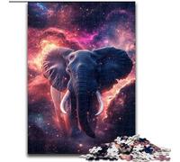 1000 Pieces Puzzles for Adults Galaxy Elephant Jigsaw Puzzles for Adults 1000 Piece Making It A Great Gift for Family Fun (Size 26x38cm)