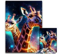 1000 Pieces Puzzles for Adults Galaxy Giraffe Impossible Jigsaw Puzzles for Adults DIY Art Decor, 50x75CM/19.68x29.52inch