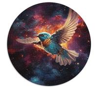 1000 Pieces Puzzles for Adults Galaxy Hummingbird 1000 Piece Round Jigsaw Puzzle Ideal And Home Decor (67.5x67.5cm)