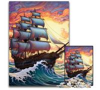 1000 Pieces Puzzles for Adults Galaxy Pirate Ship Puzzles for Adults Brain Teaser Game for Teenagers, Perfect 26X38CM/10.23x14.96inch