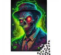 1000 Pieces Puzzles for Adults Gangster Zombie With Hat Square Puzzle for Adults & Wooden Puzzles Home Decor 1000pcs (75x50cm)