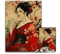 1000 Pieces Puzzles for Adults Geisha Japan Art Difficult Puzzles for Adults Challenging Brain Teaser Relaxing Toy for Teenagers 1000 PCS(38x26cm)