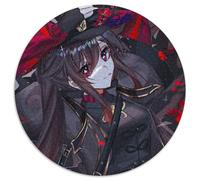 1000 Pieces Puzzles for Adults Genshin Impact Hu Tao Round Puzzles 1000 Pieces for Adults Brain Teaser & Home Decor, Perfect 67.5x67.5cm
