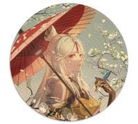 1000 Pieces Puzzles for Adults Genshin Impact Ning Guang 1000 Pieces Round Puzzles for Adults for Teenager & Families, Perfect DIY Decor & Brain-Teasing Challenge 67.5x67.5cm