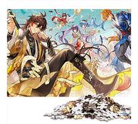 1000 Pieces Puzzles for Adults Genshin Impact Puzzle for Adults Wooden Puzzles Family Games Christmas Birthday Gifts （Size 50x75cm）