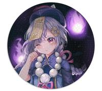 1000 Pieces Puzzles for Adults Genshin Impact Qiqi 1000 Piece Round Jigsaw Puzzle Ideal And Home Decor 67.5x67.5cm