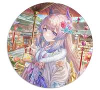 1000 Pieces Puzzles for Adults Genshin Impact Sangonomiya Kokomi 1000 Pieces Round Puzzles for Adults for Teenager & Families, Perfect DIY Decor & Brain-Teasing Challenge 67.5x67.5cm