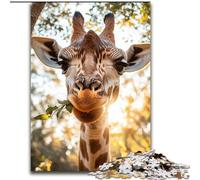 1000 Pieces Puzzles for Adults Giraffe in The Forest Jigsaw Puzzles for Adults 1000 Piece Ideal Holiday Or Birthday Gift, Party Game Toy (Size 26x38cm)
