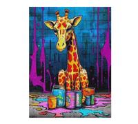 1000 Pieces Puzzles for Adults - Giraffe Jigsaw Puzzle Children and Adolescents Educational Training Decompression Resistant Difficult Play Games