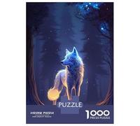 1000 Pieces Puzzles for Adults Glowing Enchanted Wolf Adult Puzzles Brain Teaser Game Enhance Memory Unique Gifts for Birthday And Christmas 52x38cm/1000pcs