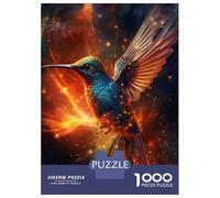1000 Pieces Puzzles for Adults Glowing Hummingbird Adult Puzzles Brain Teaser Game Enhance Memory Unique Gifts for Birthday And Christmas 70x50cm/1000pcs